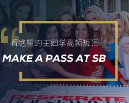 看绝望的主妇学高频短语: Make a pass at sb