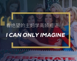 看绝望的主妇学高频短语:I can only imagine
