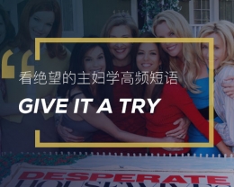看绝望的主妇学高频短语:Give it a try