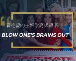 看绝望的主妇学高频短语：Blow one’s brains out