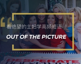 看绝望的主妇学高频短语：Out of the picture