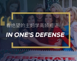 看绝望的主妇学高频短语:In one’s defense