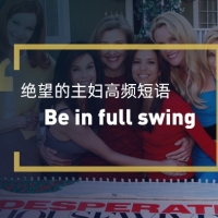 看绝望的主妇学商务短语：Be in full swing