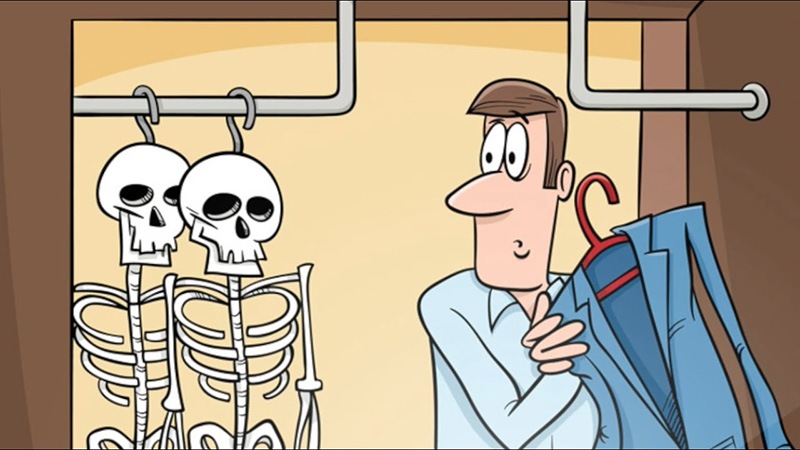 Skeleton in one's closet