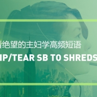 看美剧学英语实用短语：Rip sb to shreds