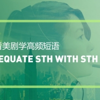 看美剧学实用短语：Equate sth with sth