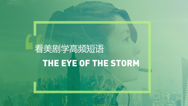 看美剧学实用短语:The eye of the storm