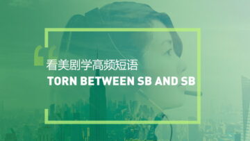 看美剧学英语高频短语：Torn between sb and sb