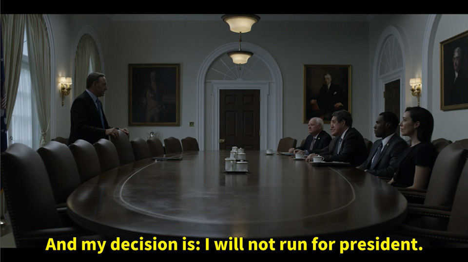 看美剧纸牌屋学英语:圆桌会议