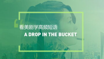 看美剧学英语高频短语：A drop in the bucket