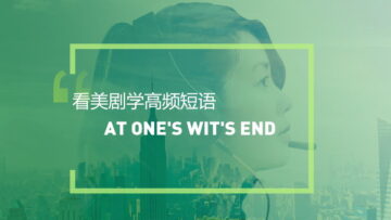 看美剧学英语高频短语:At one’s wit’s end